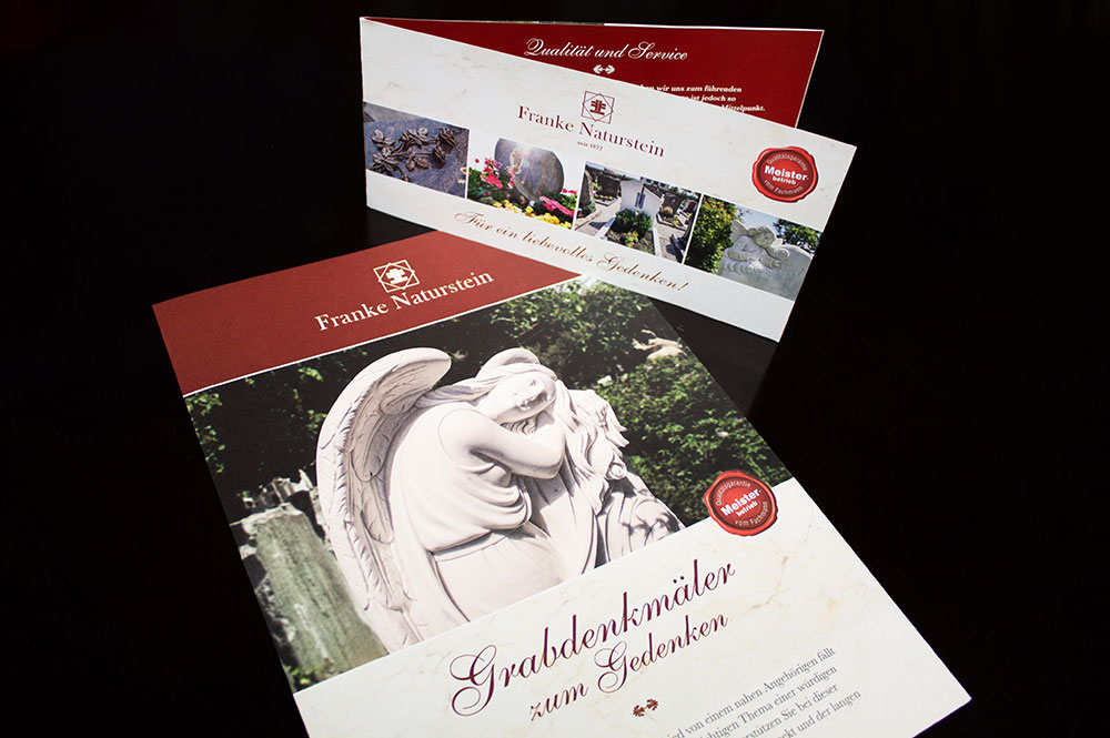 Flyer Design - Franke Naturstein GmbH