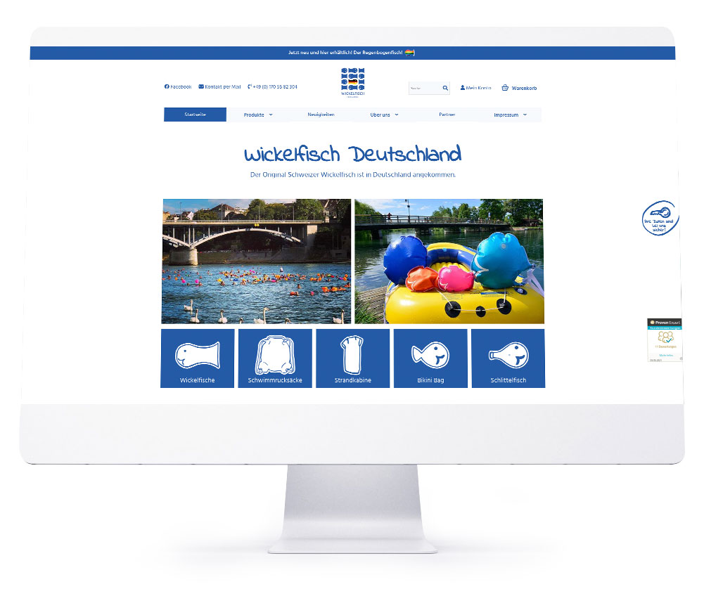 Onlineshops - Wickelfisch Deutschland