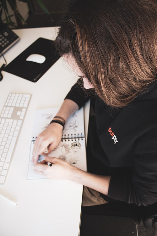 Auszubildende bei purpix Vroni