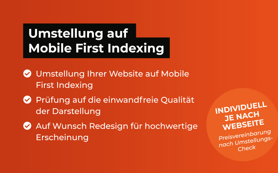 Umstellung auf Mobile First Indexing