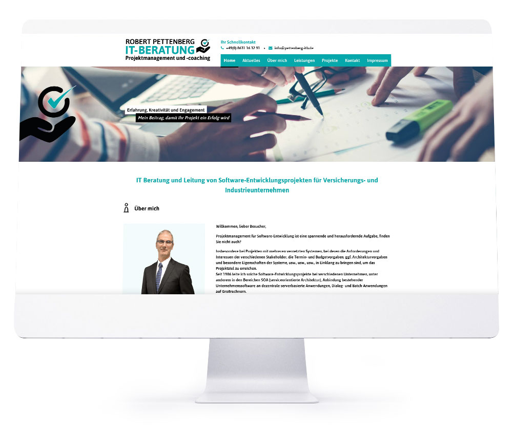 Webdesign Referenzen für Webseiten und Online-Shops - Pettenberg IT-Beratung