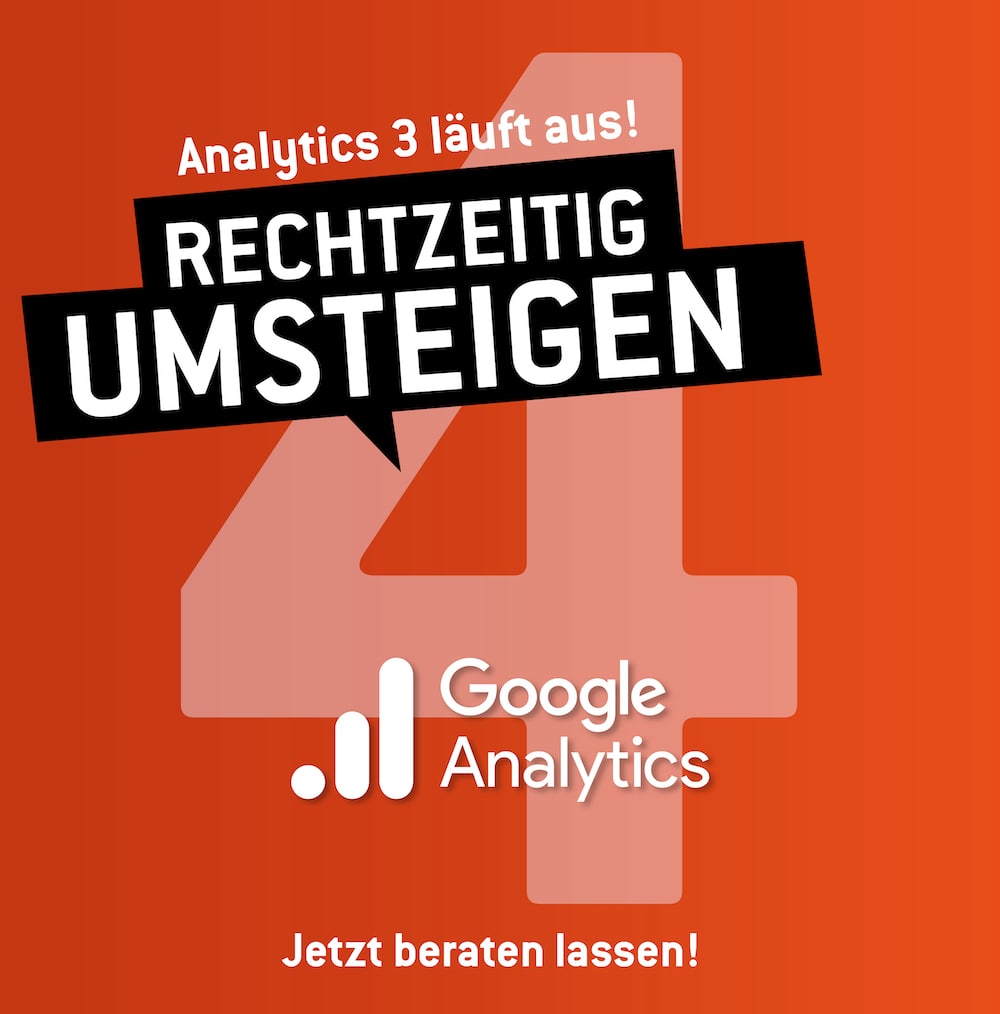 Jetzt auf Analytics 4 umsteigen!