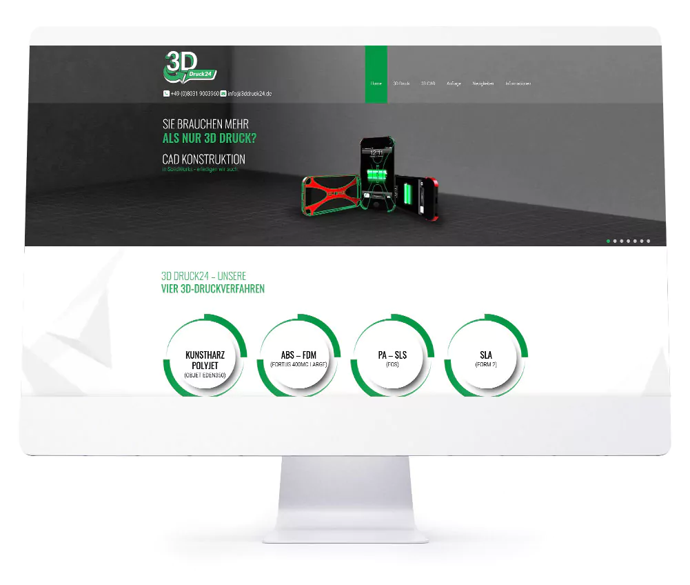 Webdesign - 3D Druck24 GmbH