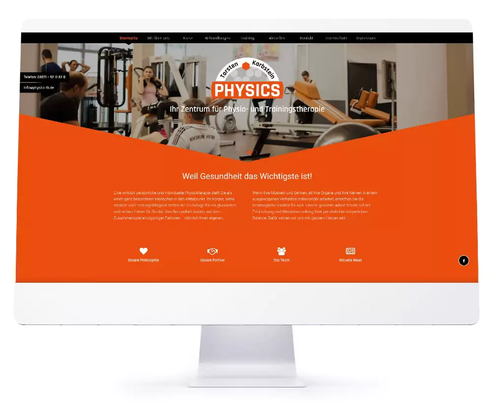 Webdesign Referenzen - Physics Torsten Karbstein