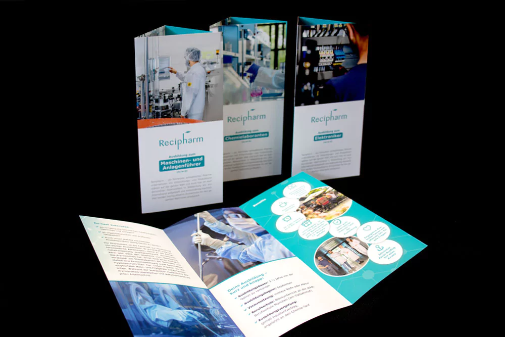 Flyer Design - Recipharm Wasserburg