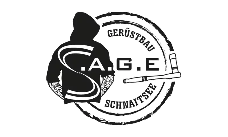 Logoentwicklung mit purpix Werbeagentur - S.A.G.E Gerüstbau GmbH