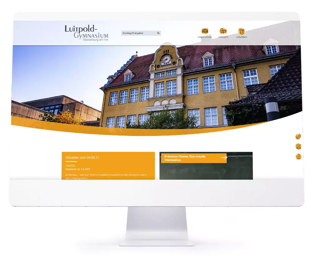 Webdesign Referenzen - Luitpold Gymnasium Wasserburg