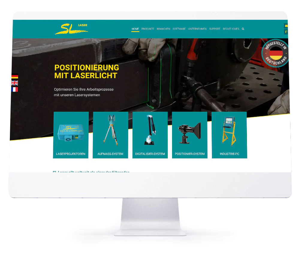 Webdesign Referenzen - SL-Laser GmbH