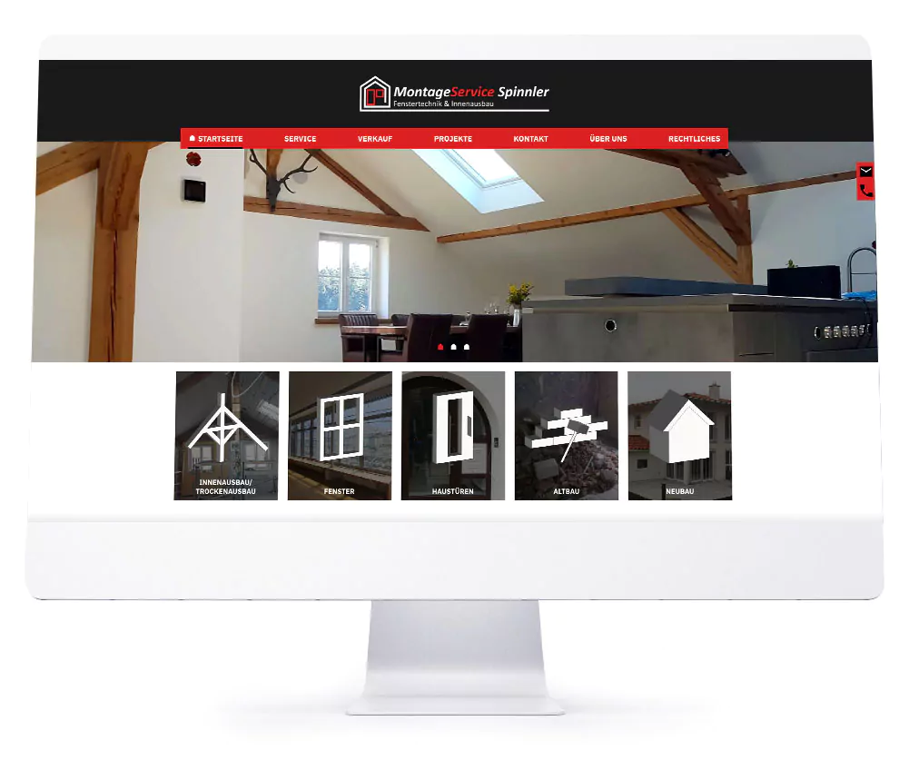 Webdesign Referenzen - MontageService Spinnler
