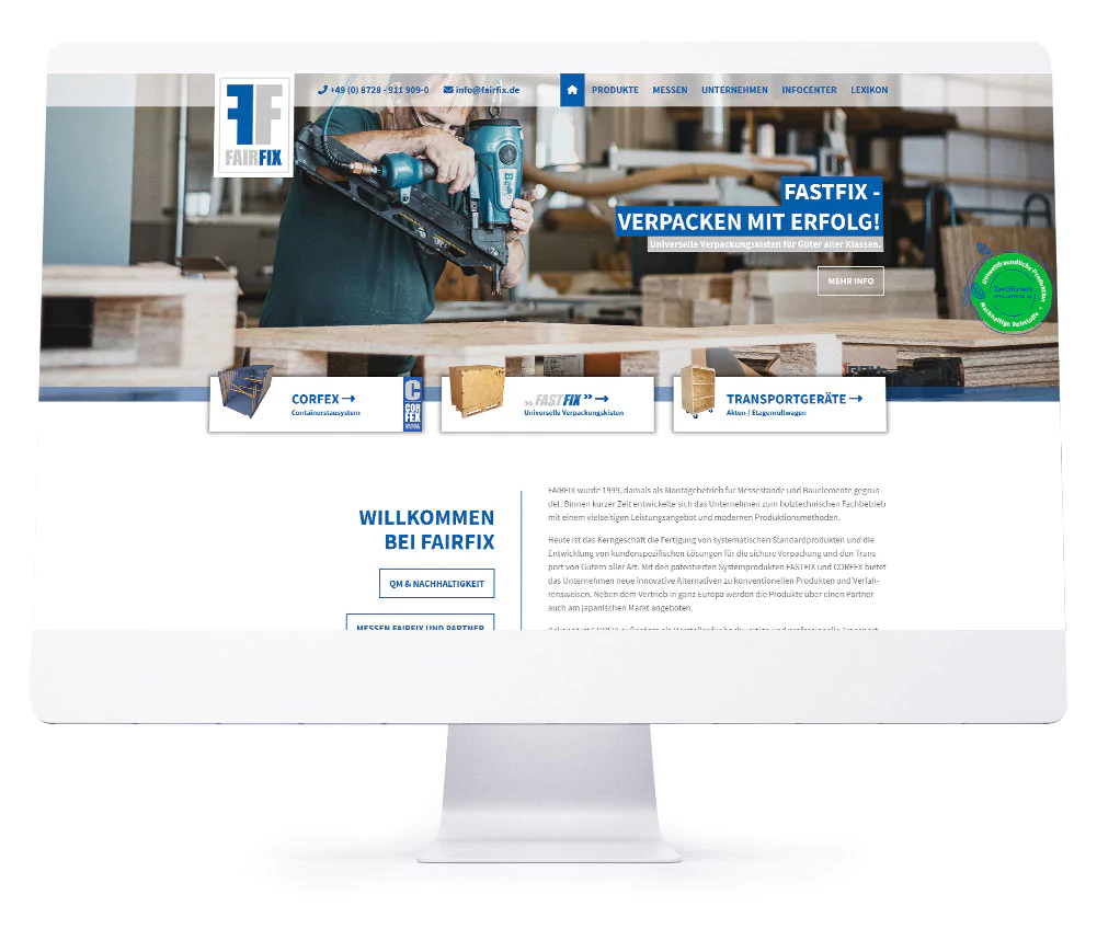 Webdesign - FAIRFIX GmbH