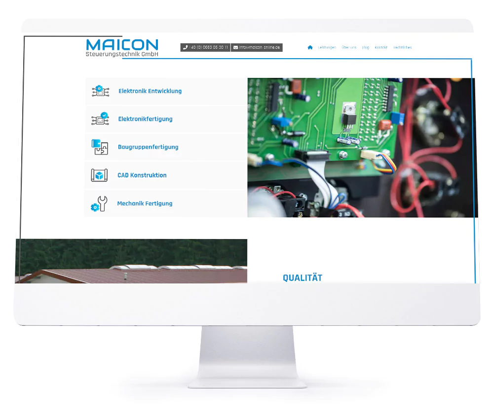 Jetzt mit Ihrer professionellen Webseite durchstarten! - Maicon Steuerungstechnik GmbH