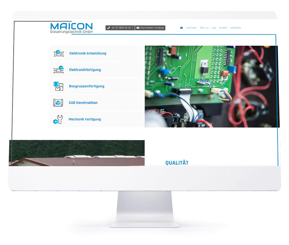 Webdesign - Maicon Steuerungstechnik GmbH