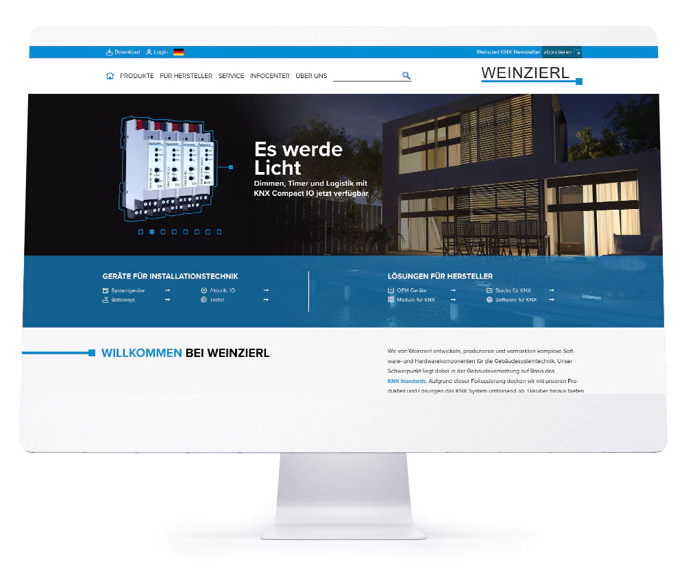 Webdesign Referenzen für Webseiten und Online-Shops - Weinzierl Engineering GmbH
